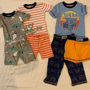 3T short sleeve pajama sets bundle